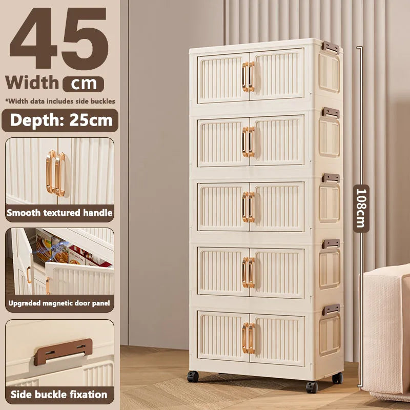 Storage Cabinet Installation Free Storage Cabinet Baby and Kidsren's Clothing Storage Box Snack Plastic Foldableing Storage Cabinet Folding Storage Cabinet Organizer