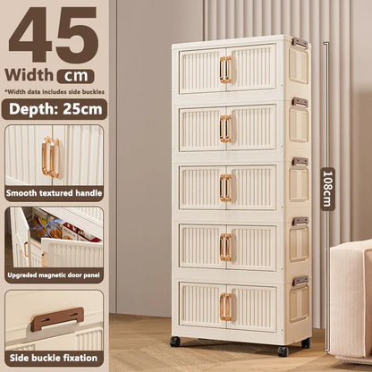 Storage Cabinet Installation Free Storage Cabinet Baby and Kidsren's Clothing Storage Box Snack Plastic Foldableing Storage Cabinet Folding Storage Cabinet Organizer