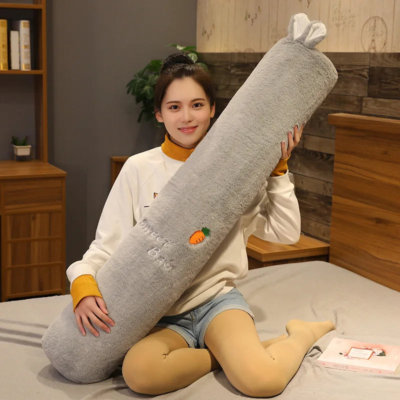 Large Size Cylinder Pillow Long Pillowcase Detachable Waable Soft Cute Bed Pillow Women's Sle Modern Simple Home Fabric