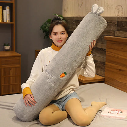 Large Size Cylinder Pillow Long Pillowcase Detachable Waable Soft Cute Bed Pillow Women's Sle Modern Simple Home Fabric