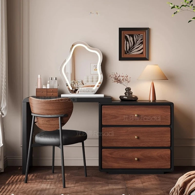 Vintage Design Dressing Table Woman China Style Comfortable Jeweler Dressing Table Bedroom Wooden Make Up Tafel Furniture
