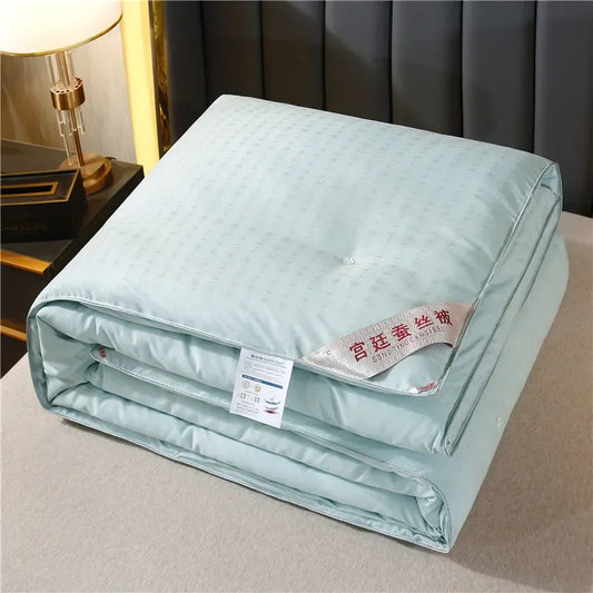 Formtheo Handmade Silk Quilt Mulberry Silk Winter Spring and Autumn Bedspread Comforter Set 200*230 220*240