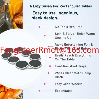 Stainless steel and plastic rotating tray rack, manual operation desktop
