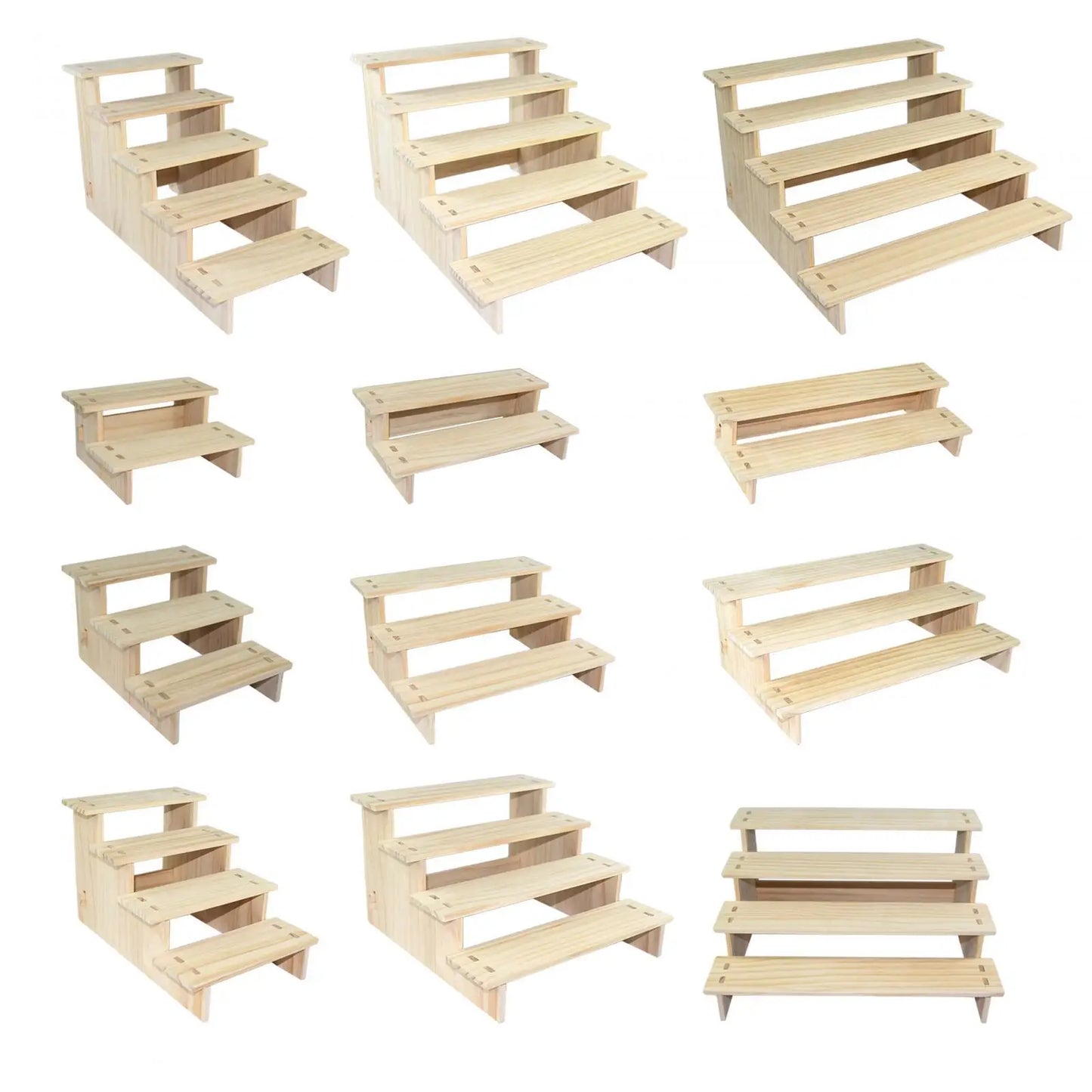 Wood Display Shelf Collectibles Display Stand Storage Durable Showcase Fixtures
