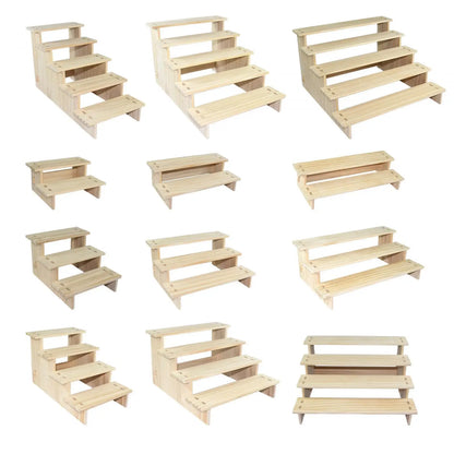 Wood Display Shelf Collectibles Display Stand Storage Durable Showcase Fixtures