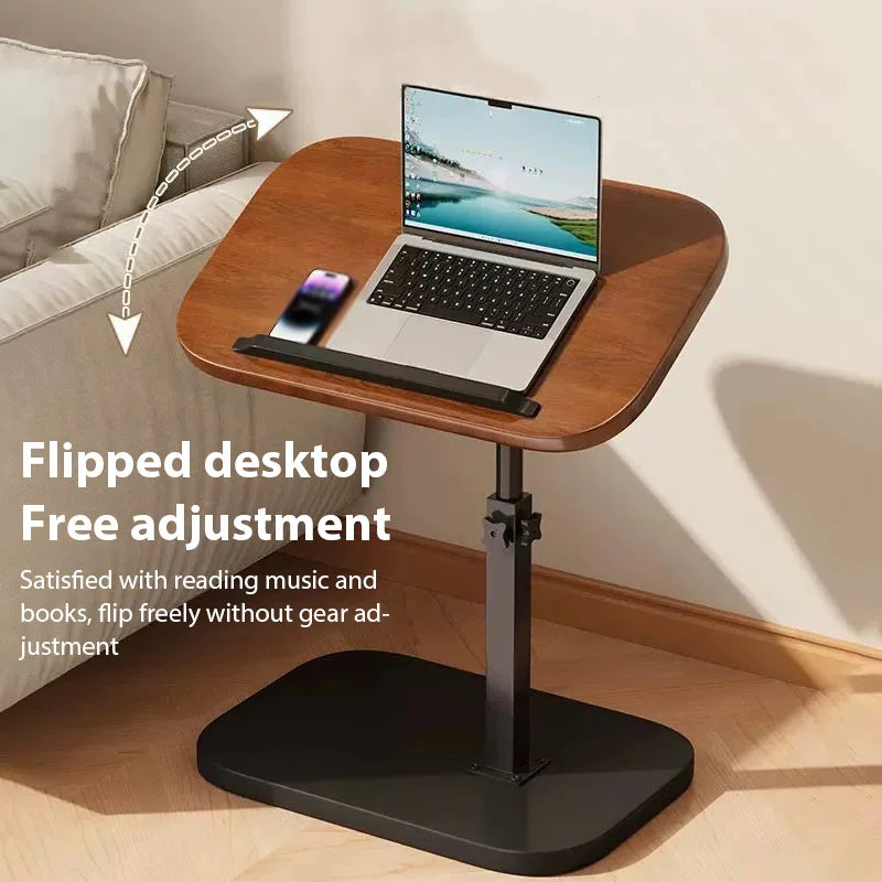 Adjustable Height Side Table Portable Side Desk Coffee/Afternoon Tea Table Dormitory Desk Home Bedside Sofa Office Reception Are