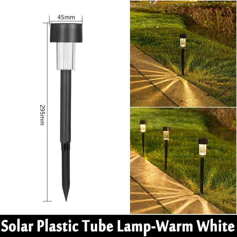 10Pack Solar Outdoor Lights Garden Lantern Solar Powered Lamp Waterproof Landscape Lighting Pathway Yard Lawn Garden Decoration