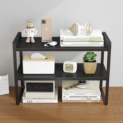 Student Desktop Book Storage Rack Layered Display of Household Cosmetics Perfume Organize Office Desktop Miscellaneous Materials