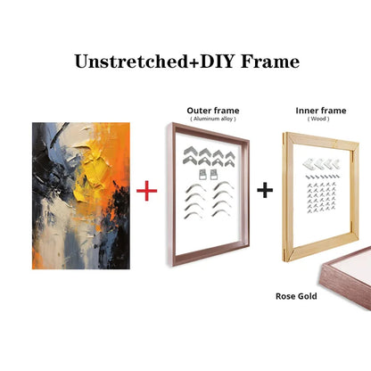 Original Hand-Painted 3D Texture Wall Art for Living Room And Bedroom Unique Gift Idea