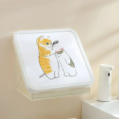 Bathroom Painting Storage Rack Bathroom Punch-free Mural Storage Cabinet Wall-mounted Waterproof Folding Storage Rack