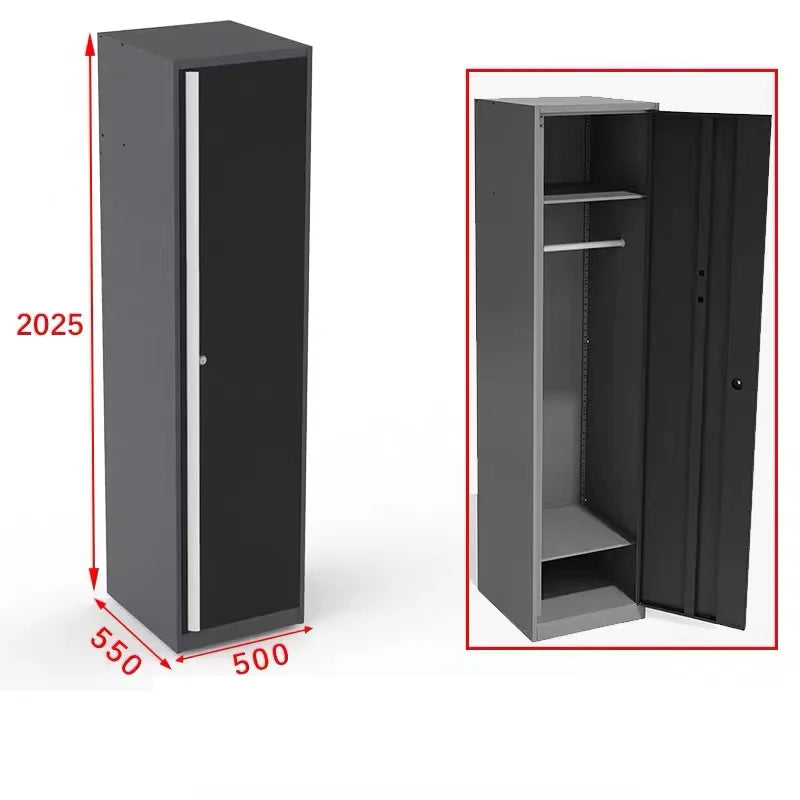 Sturdy Metal Tool Storage Cabinets: Drawer + Single/Double Door Units For Organizing Mechanic Tools In Workshops/Garages