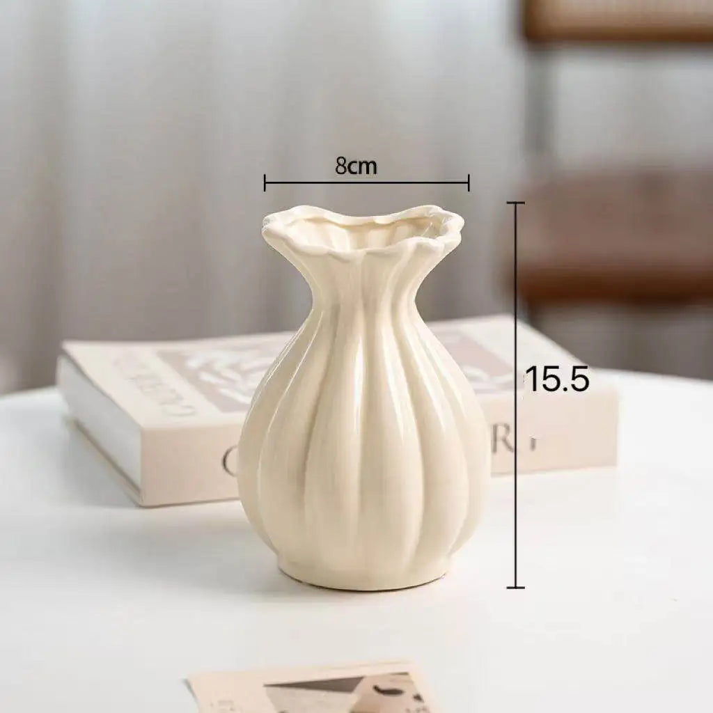 Table Decorations Vases Bedroom Aesthetic Balcony Homestay Flowers Vases Living Room Ceramic Home Decor Vase MH40HP