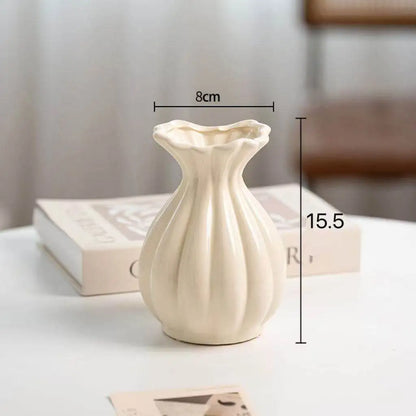 Table Decorations Vases Bedroom Aesthetic Balcony Homestay Flowers Vases Living Room Ceramic Home Decor Vase MH40HP