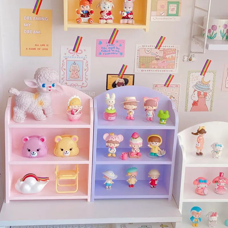 Simple Storage Shelf on The Third Floor Office Storage Bookshelf Good Things Dormitory Sundry Table Children Storage Artifact