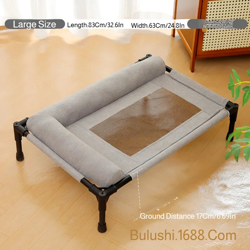 Pet Moisture-proof Breathable Mesh Bed Removable and Washable Large Cat and Dog Off-the-ground Bed Sunbathing Outdoor Camp Bed