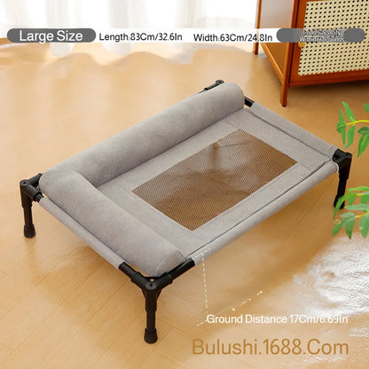 Pet Moisture-proof Breathable Mesh Bed Removable and Washable Large Cat and Dog Off-the-ground Bed Sunbathing Outdoor Camp Bed