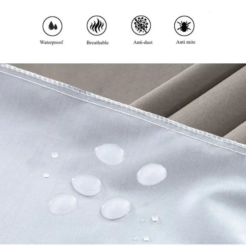 Waterproof Mattress Cover with Zipper 6-Sides All Inclusive Mattress Protector Bed Cover Anti-slip Fitted Bed Sheet Customizable
