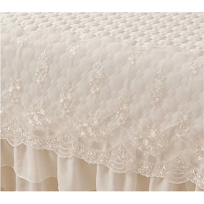 WASART Quilted thicken white bed sheet summer bedspread couple 2 people bed linens luxury double bed bedding king size 180x200cm