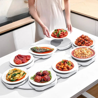 Kitchen Dining Table Turntable Kitchen Countertop Turntable 360 Degree Rotation Versatile Heat Resistant for Rectangular Table