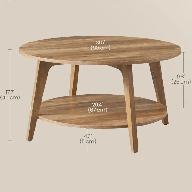 Wooden Tea Table Luxury Household Simple Small Table Living Room Sofa Multi-layer Edge Several Solid Wood Bedroom Coffee Table