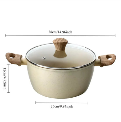 DONNOR Ceramic Cookware Sets Pots and Pans Set Nonstick  Induction Cookware Kitchen Cooking Set with Frying Pans Set