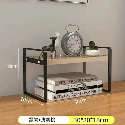 Shelf Desktop Storage  Bookshelf Student Document Shelf  Computer Racks Tiered Cabinet Office Accessories Stationery Holder