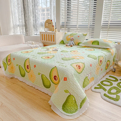 Thicken Bed Cover Floral Style Bedspread Home Bed Linen Double Bedspreads Adults Kids Room Bedsheet cubrecama (No Pillowcase)