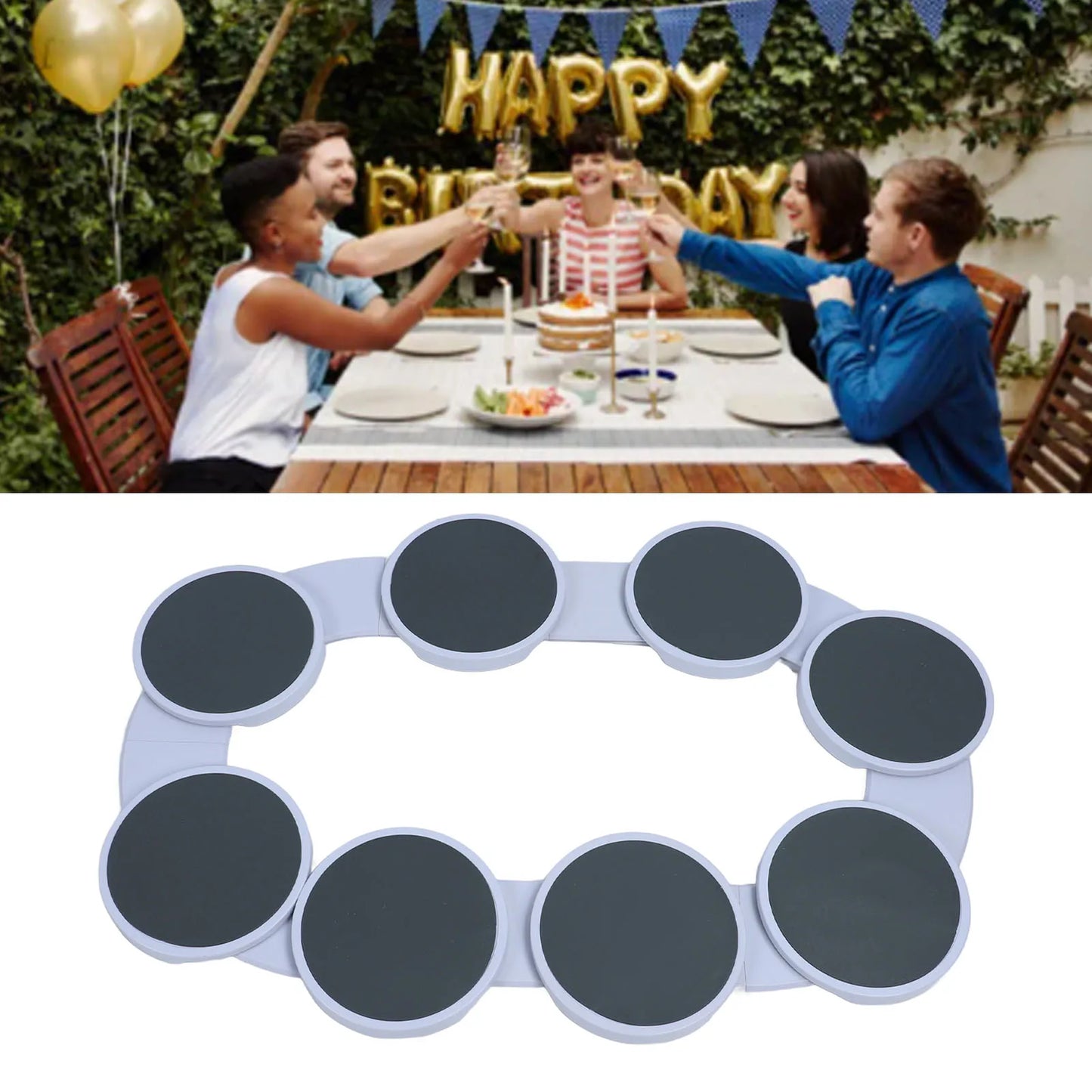 Table Turntable Turntable Tray 360° Rotation Multifunctional Reusable Portable Rotating Food Organizer Tray for Dining Table