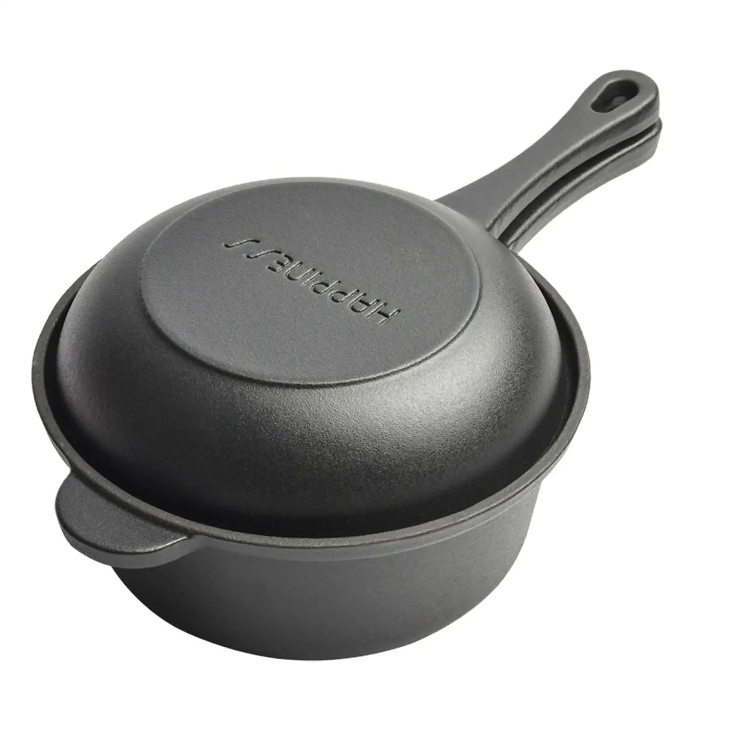 Cast Iron Pan Cooker Pot with Skillet Lid BBQ Steak Pot Stewpot for Home Kitchen