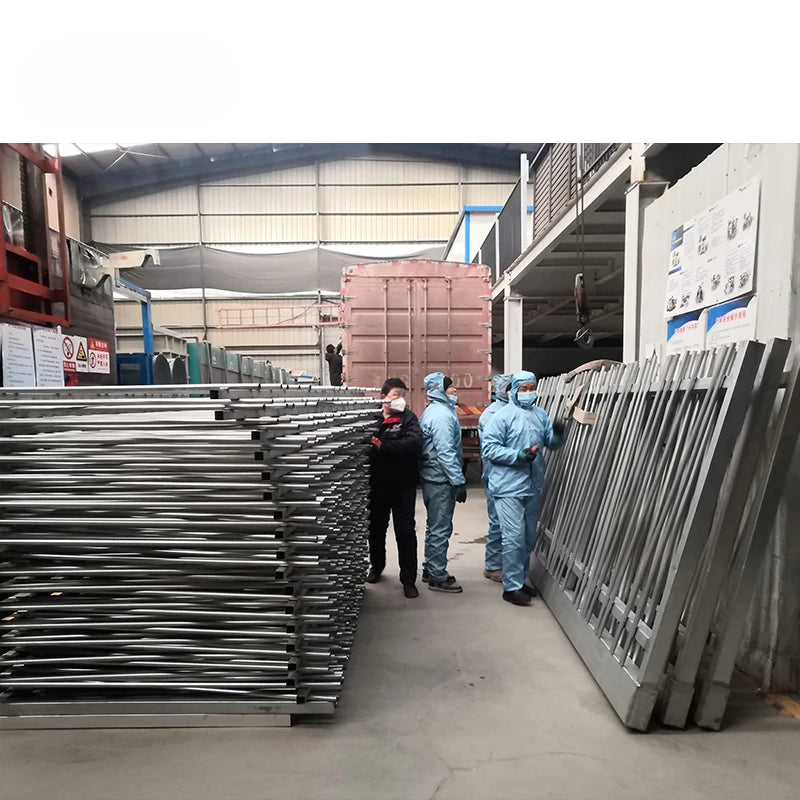 Automatic aluminum alloy power coating gate design garden aluminum fence and gate