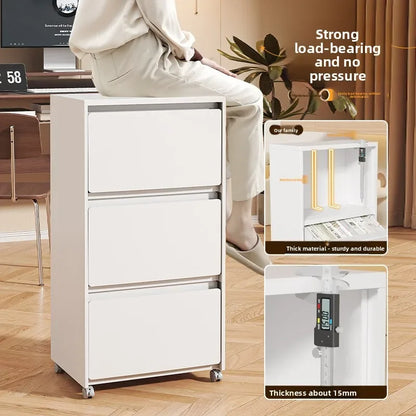 Large capacity Living Room Storage Cabinet Back The Door Thin Modern AndSimple Narrow Storage Cabinet Storage Box For Toy Snaek