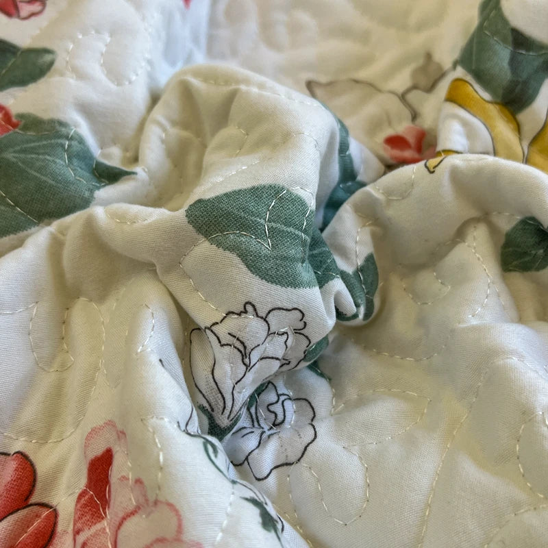 Bonenjoy Bedspread Floral Style Bed Linen Lace Bed Cover Quilted Bedsheet 250x260cm Bedspreads 침대커버 (Pillowcase Need Order)