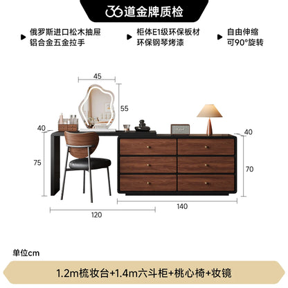 Vintage Design Dressing Table Woman China Style Comfortable Jeweler Dressing Table Bedroom Wooden Make Up Tafel Furniture