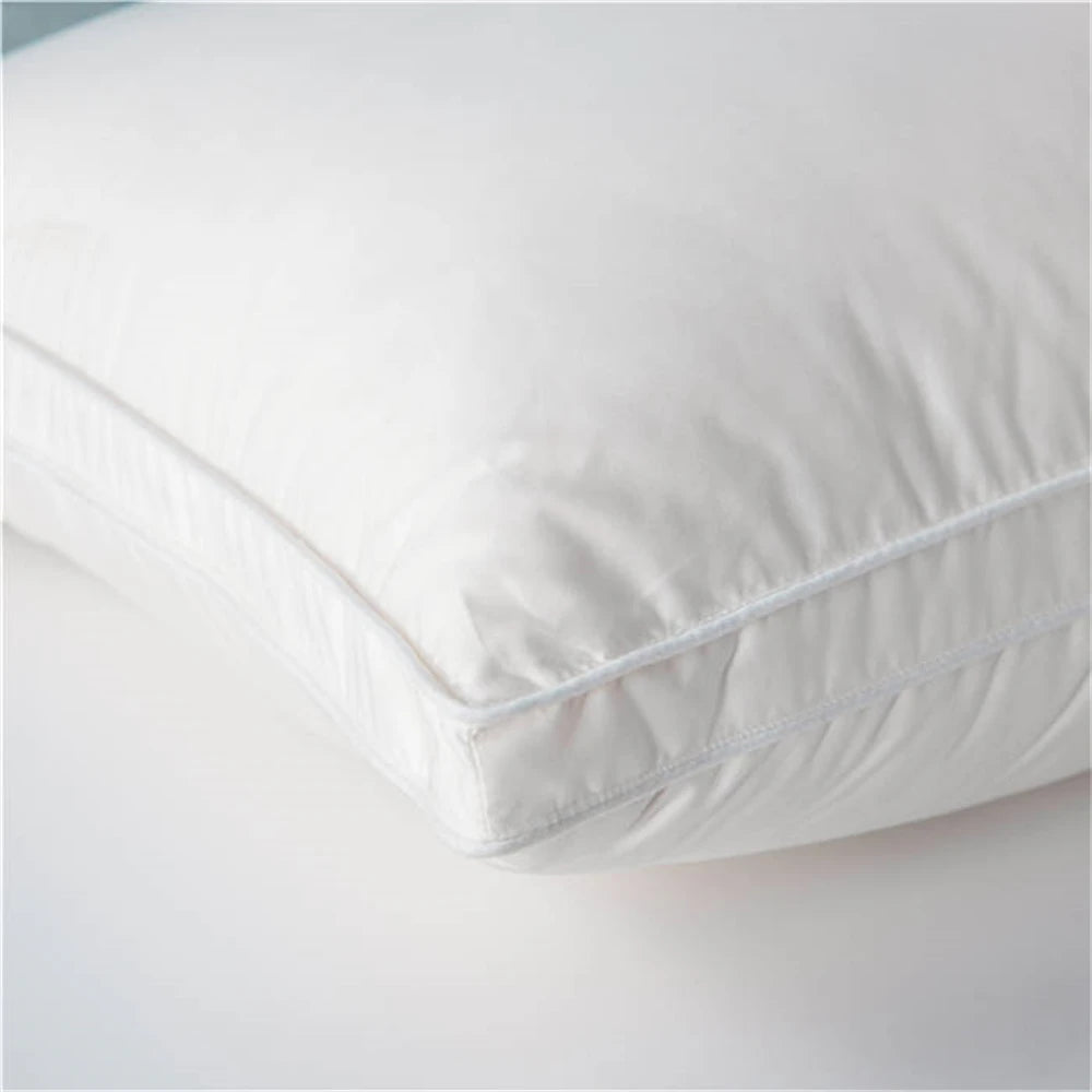 Liv-Esthete 2024 Winter White 100% Goose Down Pillow Gift Down-proof Queen King 100% Cotton Neck Protection Sleep Bed Pillows