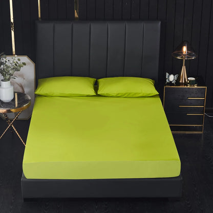 100% Waterproof Fitted Bed Sheet with Elastic Band Anti-slip Cover Mattress Protector for Single Double King Queen160 180 200