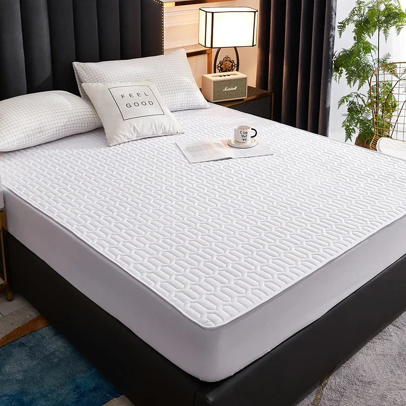 Waterproof Thicken Mattress Pad Protector Adjustable Fitted Sheets Bed Covers Anti-bacterial Pad for Bed 120x200 160x200 180x200
