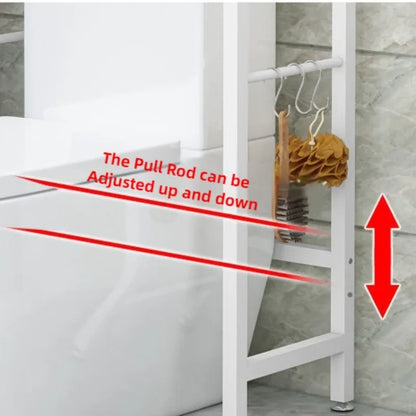 Toilet Storage Rack Stand Organizer Rack Aesthetic Bathroom Shelf Multifunctional Floor Shelves with Drawer Bathroom Accessories