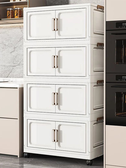 Storage Cabinet No Installation Required Organization Cabinet for Babies and Children Clothes Organizer Box Snack Plastic Foldable