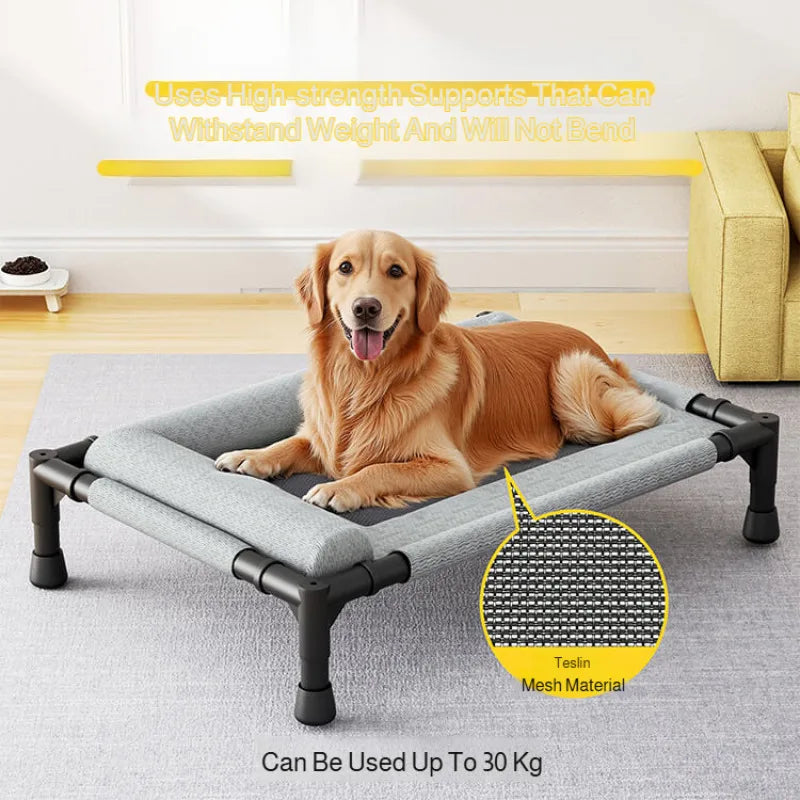 Pet Moisture-proof Breathable Mesh Bed Removable and Washable Large Cat and Dog Off-the-ground Bed Sunbathing Outdoor Camp Bed