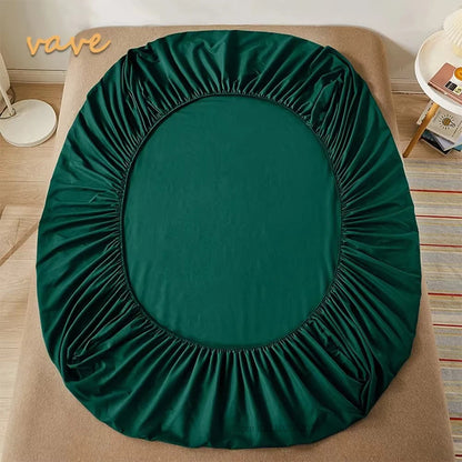Fitted Bed Sheet with 360 Elastic Band Mattress Protector Cover Bedspreads for Single Double King Queen Size Bed Sheet 160x200