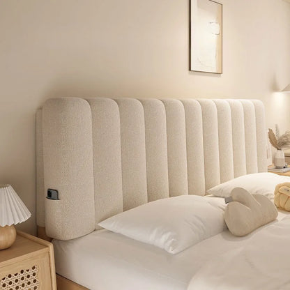 Plush Bed Head Cushions Simple Soft Ergonomic Headboard Cushions Aesthetic Lazy Pillows Home Textile Bedroom Pad Ornaments