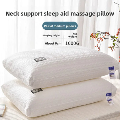 No-Collapse No-Deformation Pillow Core, High Support Cervical Pillow, Knitted Cotton Single Pillow Insert
