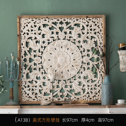 American retro wall pendant Bohemian relief porch wall decoration French background wall