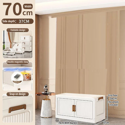 Folding Storage Cabinet Multi-Scene Storage Cabinet Wall-Mounted Kitchen Bathroom Bedroom Living Room Organizer