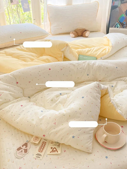 A-Class Double-Layer Thiened Warmth Blanket Core for Renting Houses Spring Autumn Winter Use Home Bedroom Dormi Four-Pi...