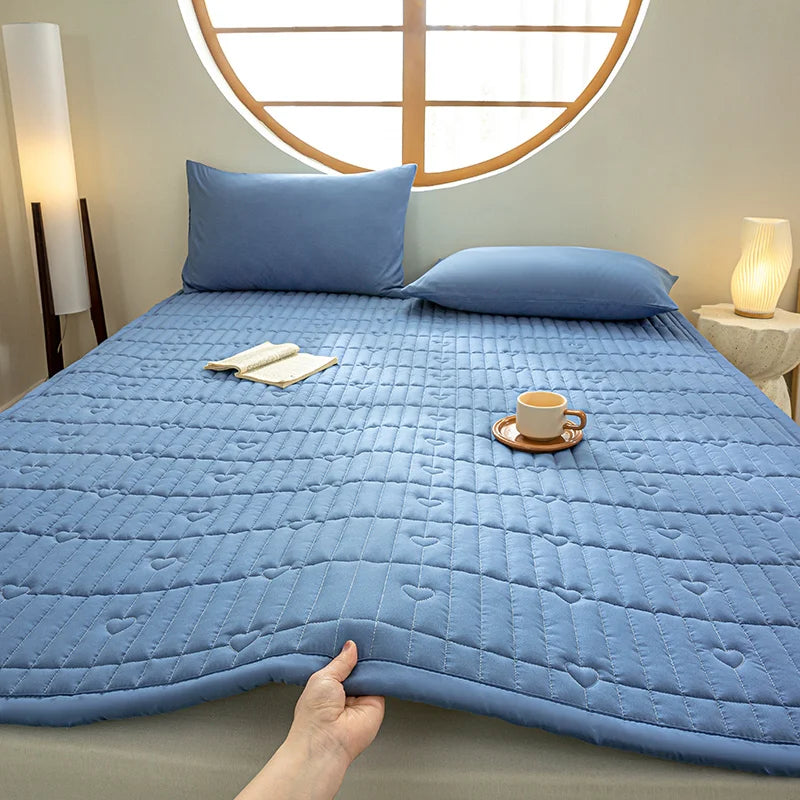 Class a Cotton Sandwich Mattr Soft Pad Home Bed Cover Dormi Single Double Bed Quilt All Seasons Universal