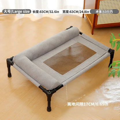 Pet Moisture-proof Breathable Mesh Bed Removable and Washable Large Cat and Dog Off-the-ground Bed Sunbathing Outdoor Camp Bed