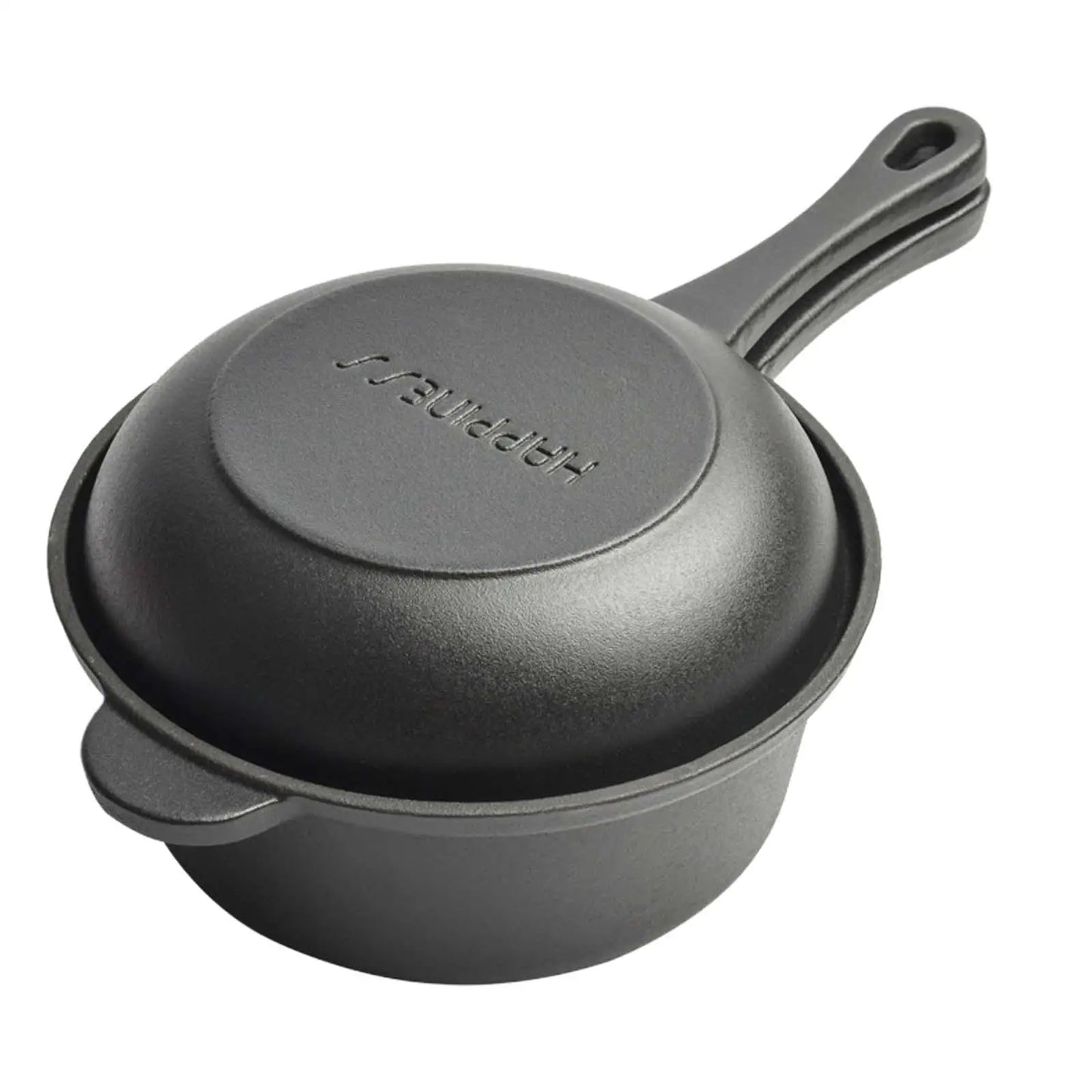 Cast Iron Pan Cooker Pot with Skillet Lid BBQ Steak Pot Stewpot for Home Kitchen