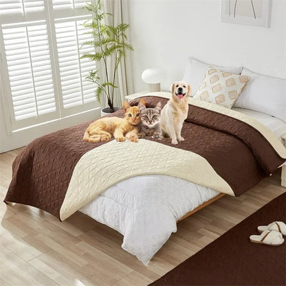 Quilted Bedspread Pads Non-Slip King Size Bed Sheet Sofa Covers Reusable Kids Pet Dog Cat Urine Mat Bed Mattress Protector