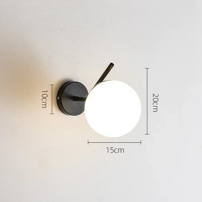 Simple Modern Living Room Background Lamp Bedroom Bedside Lights Minimalist Creative Corridor Wall Lamp